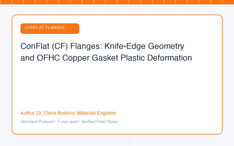 ConFlat (CF) Flanges: Knife-Edge Geometry and OFHC Copper Gasket Plastic Deformation