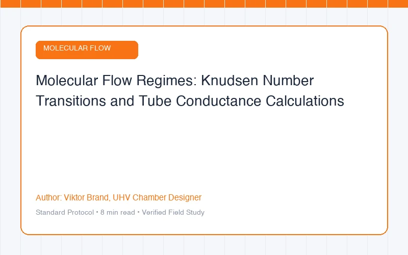Molecular Flow Regimes: Knudsen Number Transitions and Tube Conductance Calculations